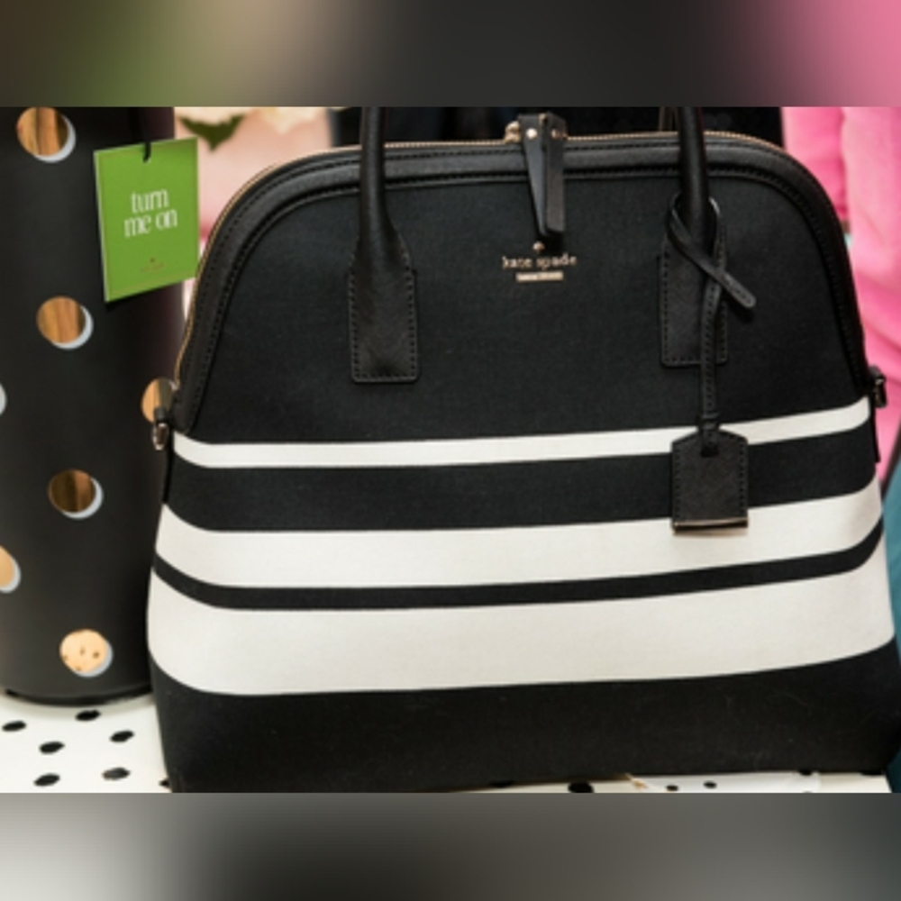 Kate Spade Cameron Street Stripe Mega Margot Handbag & Crossbody NWOT